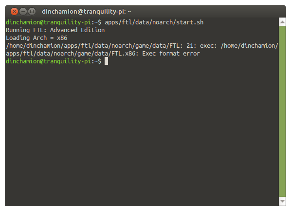 how to run FTL on a Raspberry Pi 4 with 64-bit Ubuntu